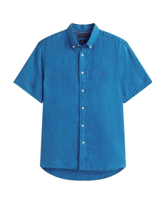 Tommy Hilfiger Blue Short Sleeve Shirt for men