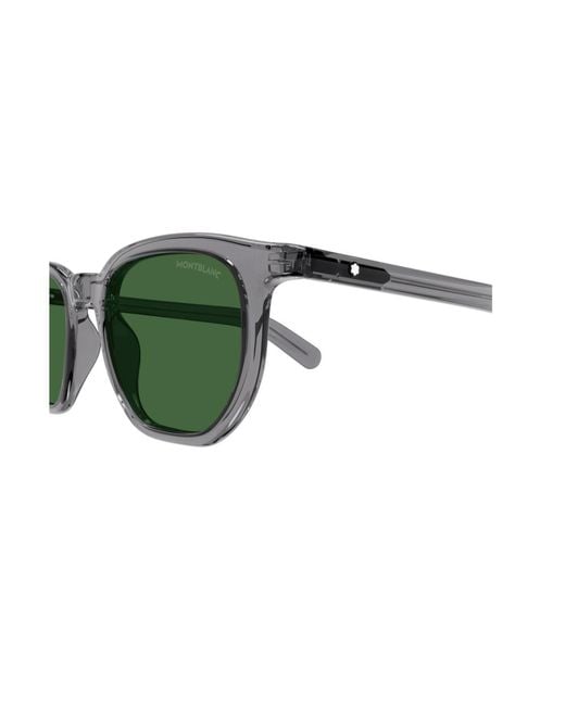 Montblanc Green Eyewear Square Frame Sunglasses for men