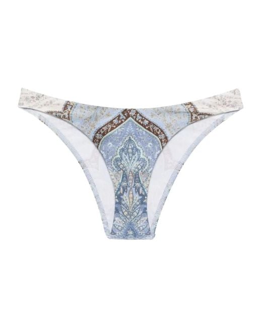 Zimmermann Blue Printed Swimming Trunks