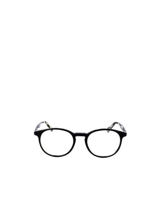 Moncler Metallic Eyewear Round Frame Glasses for men