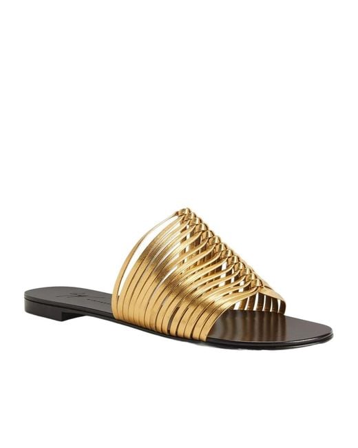 Giuseppe Zanotti Multicolor Jane Flat Sandals