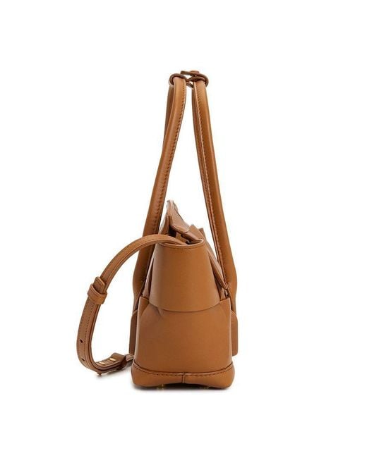 Bottega Veneta Brown Double-Handle Shoulder Bag