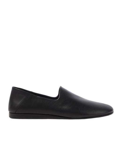 Jacquemus Black Leather Slip-On Shoes for men