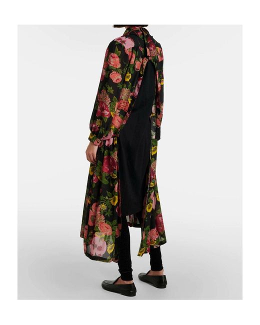 Junya Watanabe Multicolor Long-Sleeved Knitted Midi Dress