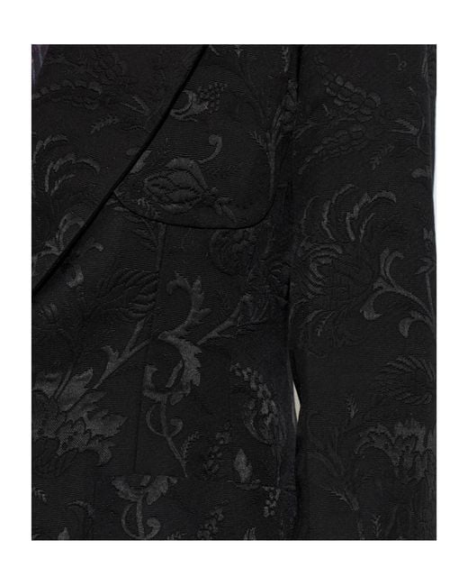 Etro Black Long-Sleeve Casual Jacket