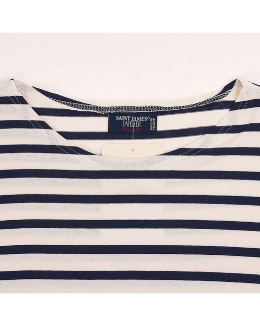 Saint James Blue Long-Sleeve T-Shirt for men