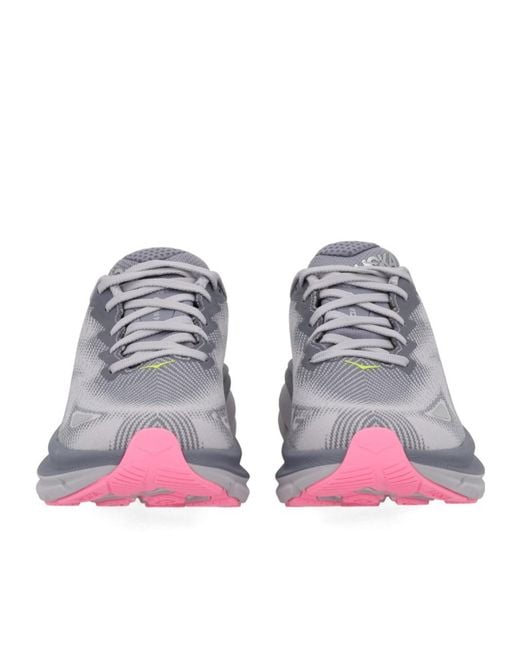 Hoka One One Gray Clifton 9 Gtx Sneakers