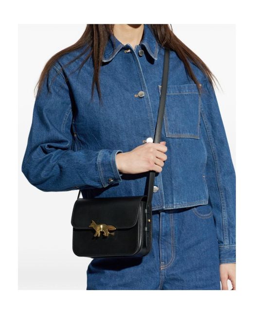 Maison Kitsuné Black Maison Kitsuné Edie Crossbody Bag for men