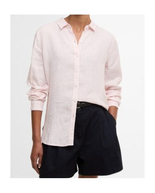 Barbour Pink Long Sleeve Shirt