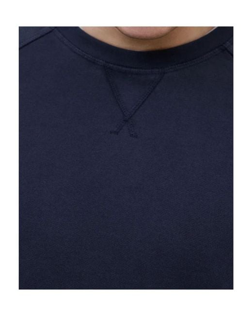 Ecoalf Blue Crew Neck Sweatshirt for men