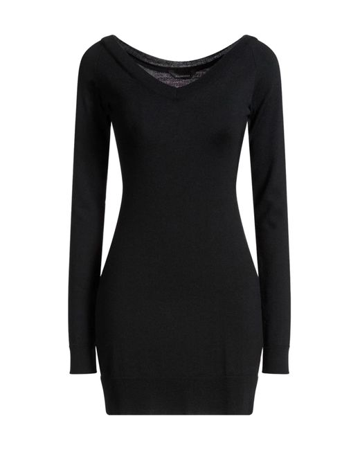 Balenciaga Black Versatile Slim Fit Knit Dress