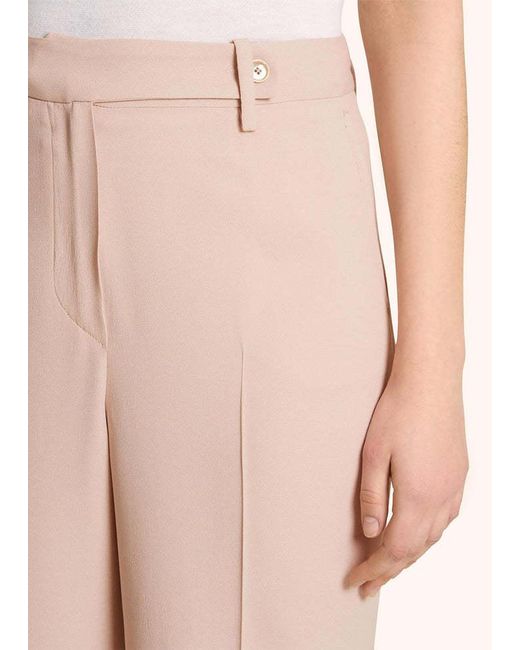 Kiton White Luxe Satin Trousers