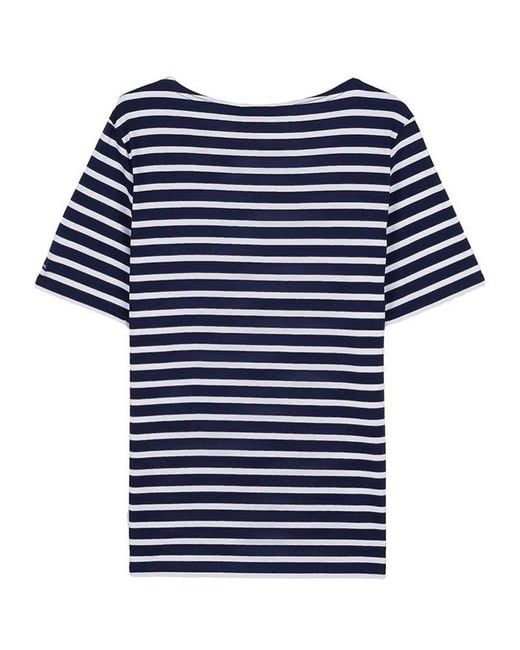 Saint James Blue Short-Sleeve T-Shirt for men
