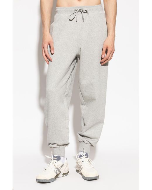 AMI Gray Ami De Coeur Track Pants for men