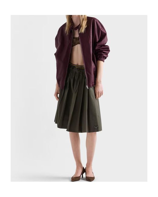 Prada Purple Nappa Leather Jacket
