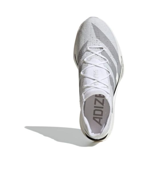Adidas Originals White Adizero Prime X3 Strung Sneakers for men
