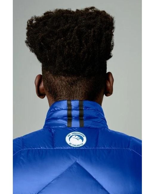 Canada Goose Blue Logo Patch Padded Gilet for men