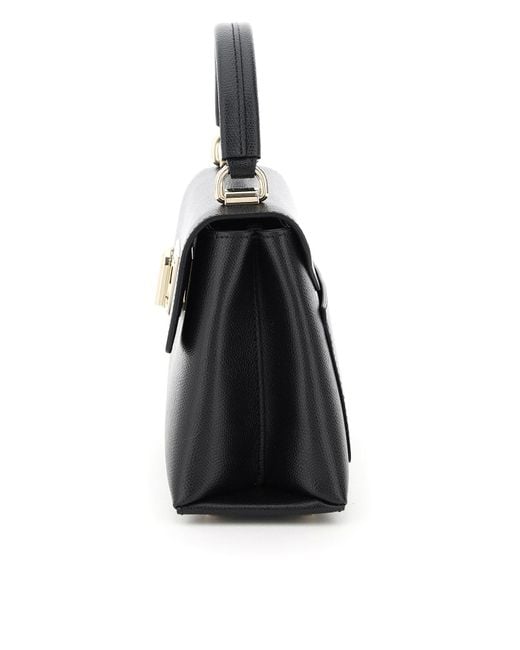 Furla Black 1927 Twist-Lock Mini Tote Bag