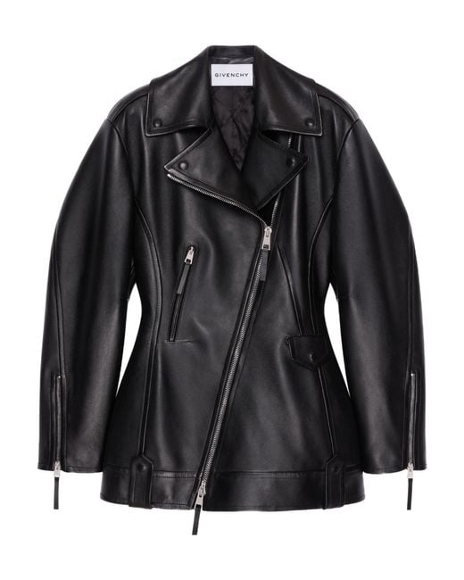 Givenchy Black Cinched Biker Jacket
