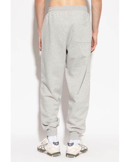 AMI Gray Ami De Coeur Track Pants for men