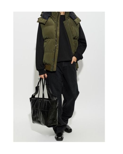 Balmain Green Sleeveless Padded Jacket for men