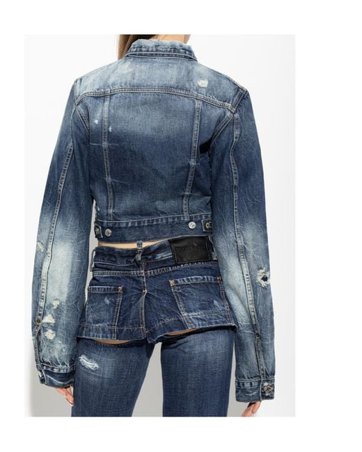 DSquared² Blue Brando Classic Dean Jean Jacket