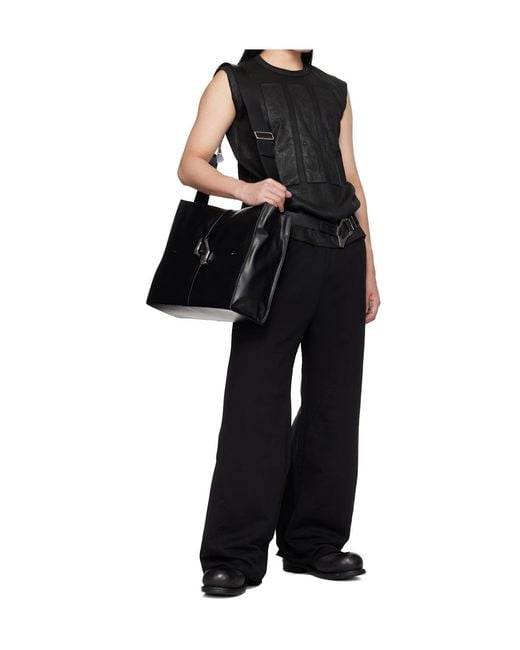 HELIOT EMIL Black Luculent Tote Bag for men