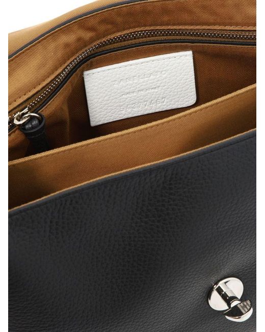 Zanellato Black Postina Daily Small Shoulder Bag