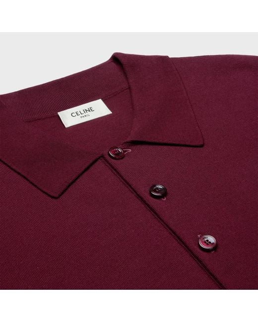Céline Red Triomphe Polo for men