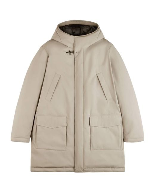 Fay Natural Technical Taffeta Parka Coat for men