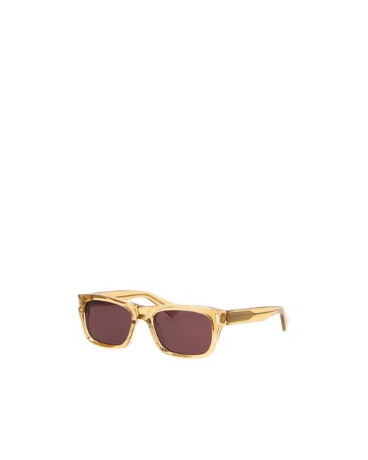 Saint Laurent Pink Eyewear Rectangular Frame Sunglasses for men
