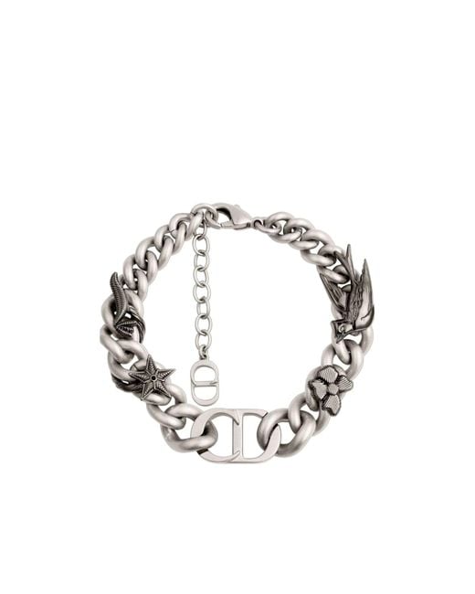 Dior Metallic Star Chain Link Bracelet for men