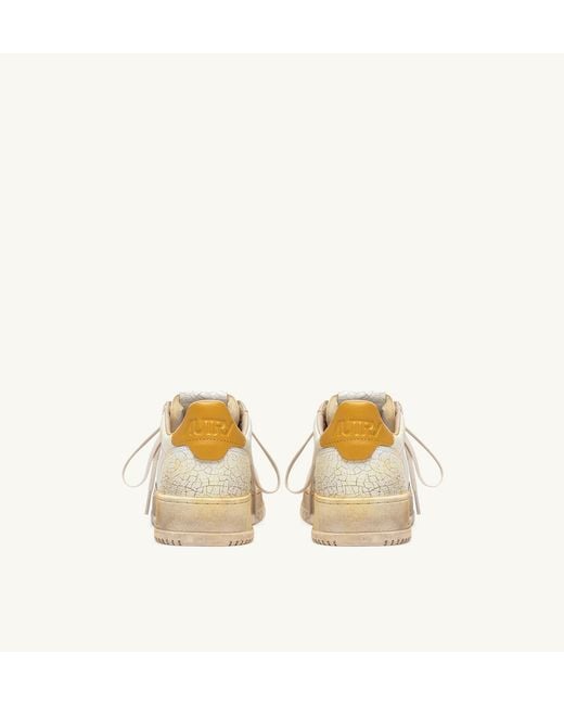 Autry Natural Distressed Low-Top Sneakers for men