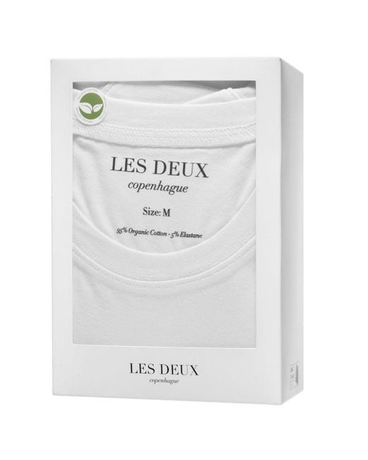 Les Deux White Basic T-Shirt for men