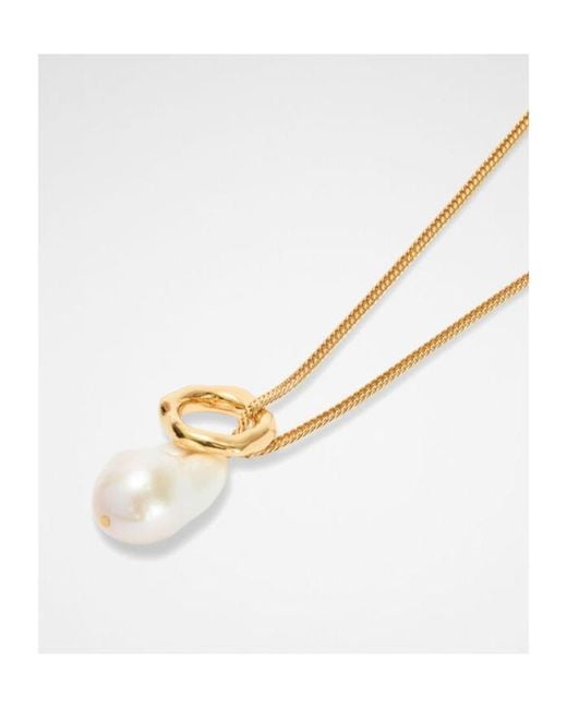 Jil Sander White Embellished Necklace