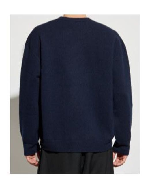 Studio Nicholson Blue Moray Wool-Blend Sweater for men