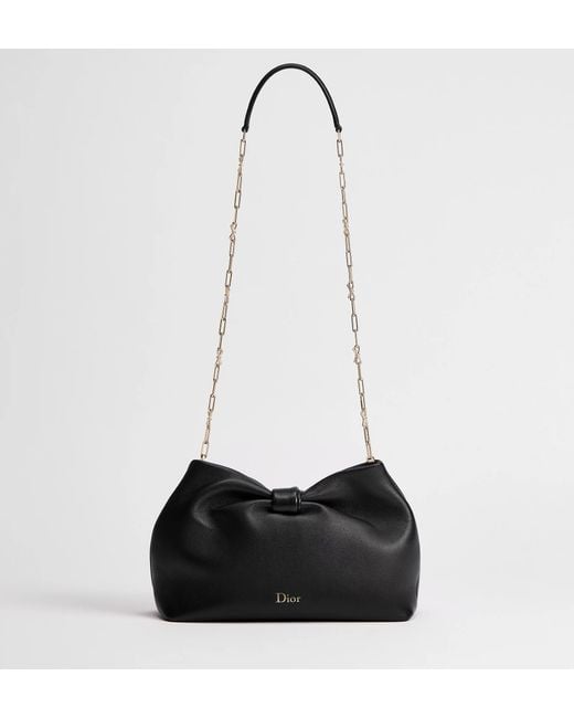 Dior Black Medium Bow Bag