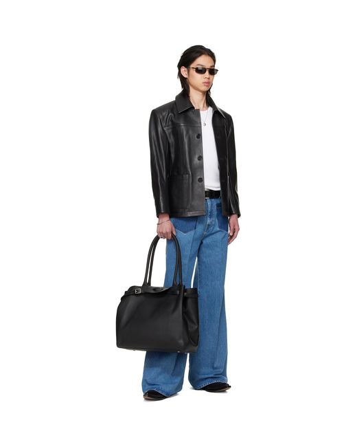 Lu'u Dan Blue Bruce Lee X Collaboration Nocturnal Flare Jeans for men