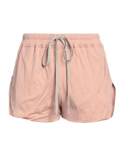 Rick Owens Pink Blush Shorts & Bermuda Shorts Cotton