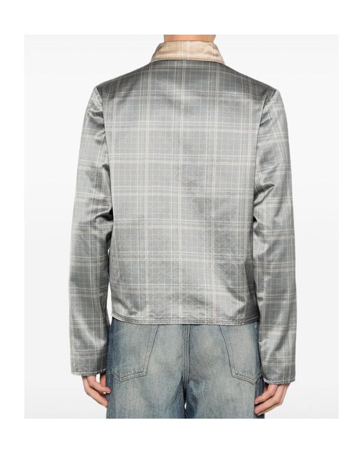 DIESEL Gray Reversible Casual Jacket for men