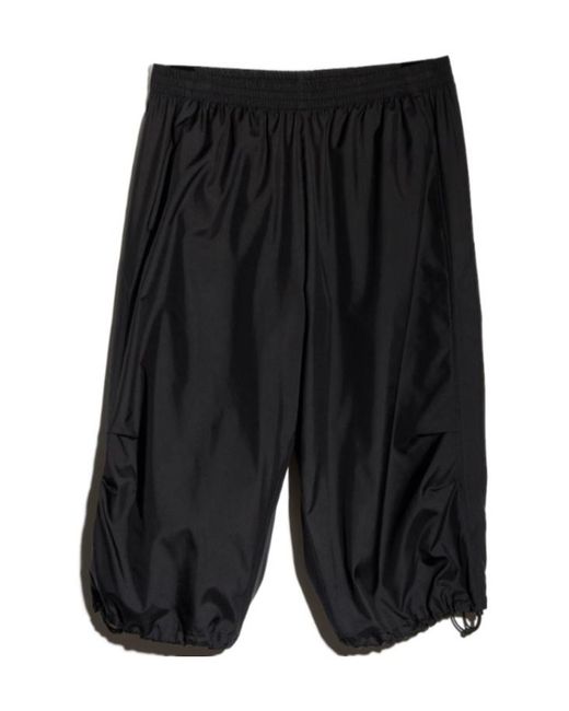 Gucci Black Technical Silk Poplin Bermuda for men