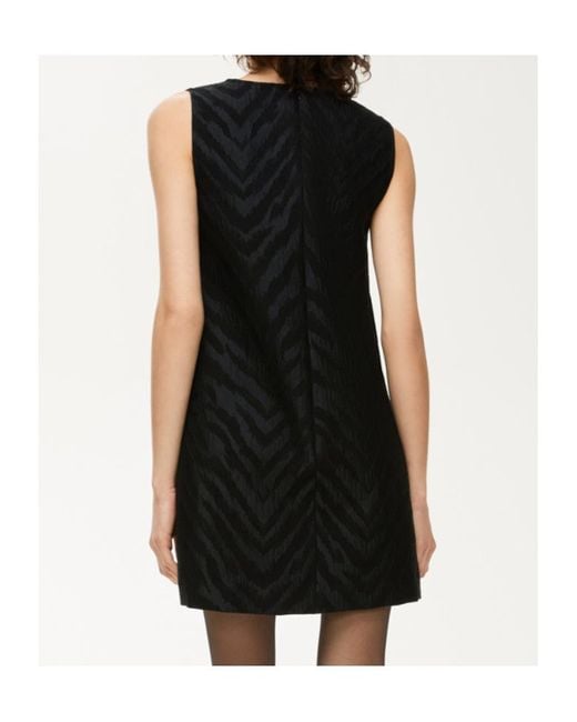 iBlues Black Animal-Print Dress
