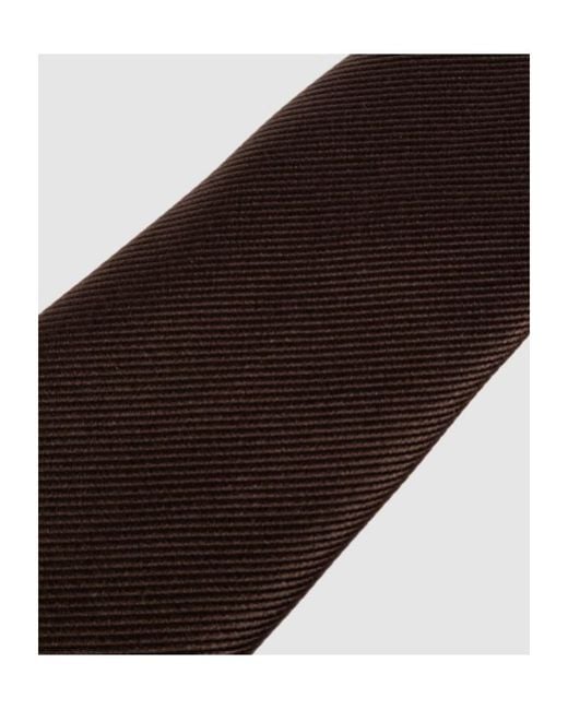 Giorgio Armani Brown Pointed-Tip Tie for men