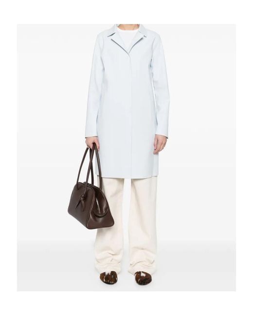 Herno White Button Coat