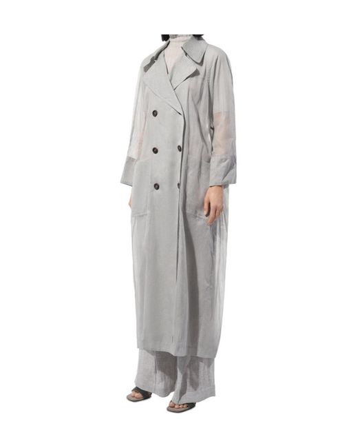 Brunello Cucinelli Gray Long-Sleeved Windbreaker