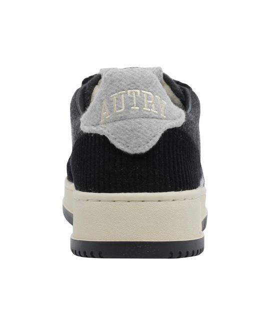 Autry Black Lace-Up Sneakers for men