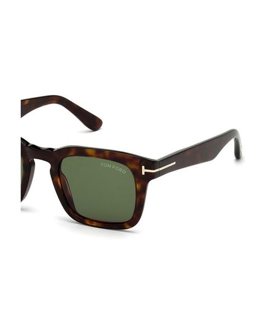Tom Ford Green Eyewear Square Frame Sunglassses for men