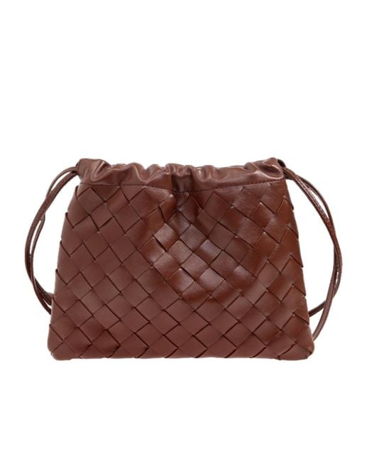 Bottega Veneta Brown Drawstring Shoulder Bag