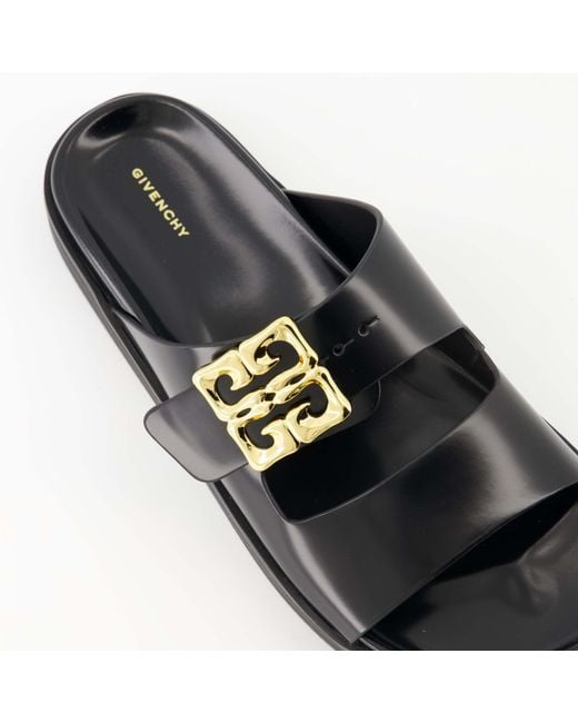Givenchy Black 4G Buckled Sandals