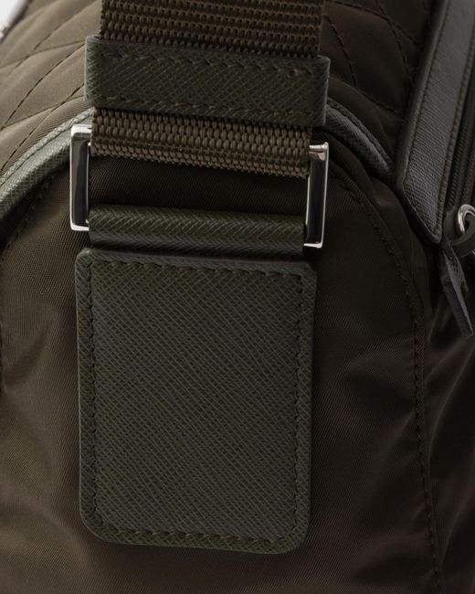 Prada Black Tessuto Quilted Shoulder Bag